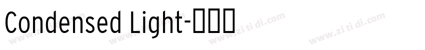 Condensed Light字体转换